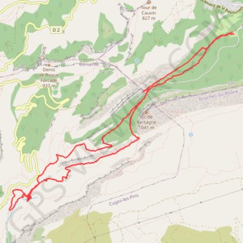 Vallon du Fauge GPS track, route, trail