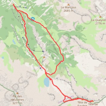 La Tête du Girardin (Queyras) GPS track, route, trail