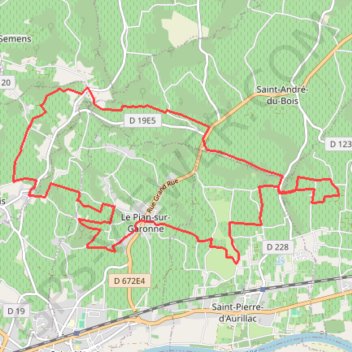 Le Pian sur Garonne GPS track, route, trail