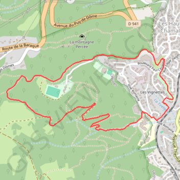 Ambiances Forestières - Chamalières GPS track, route, trail