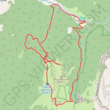 Combe du Giclas GPS track, route, trail