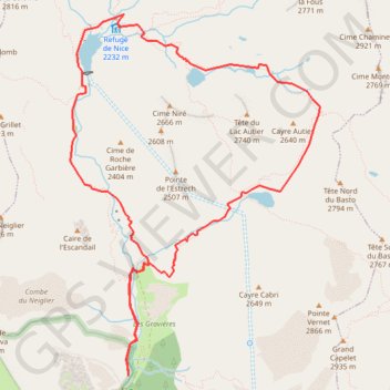 Lac autier GPS track, route, trail
