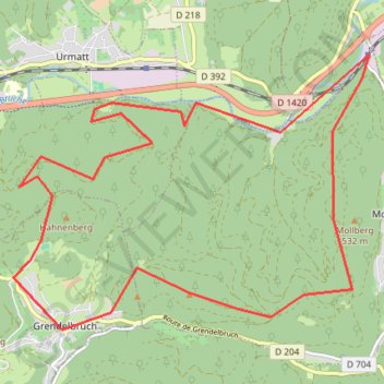 Circuit du Hahnenberg GPS track, route, trail