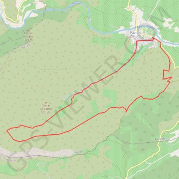 Paziols GPS track, route, trail