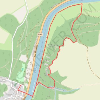 Balade entre 5 et 10km à Waulsort: La Belle Epoque GPS track, route, trail