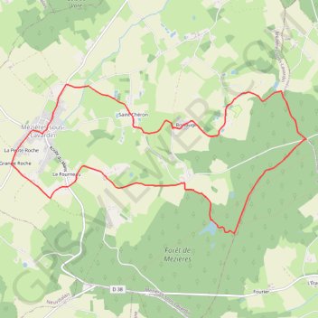 De la Champagne Conlinoise de la forêt de Mézières GPS track, route, trail