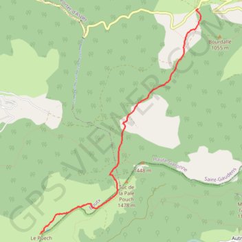 Le Puech GPS track, route, trail