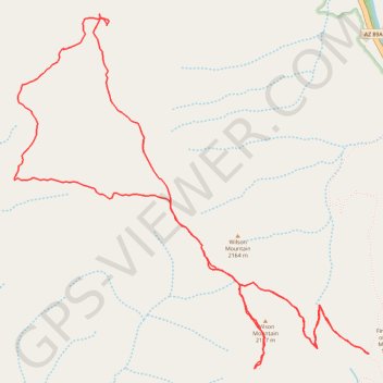 Wilson Mountain Summit Loop (Red Rock-Secret Mountain Wilderness) GPS track, route, trail