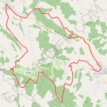Saint-Laurent-la-Vallée GPS track, route, trail
