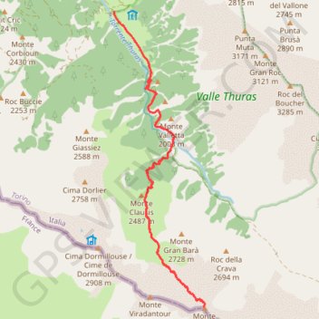 Monte Terranera GPS track, route, trail