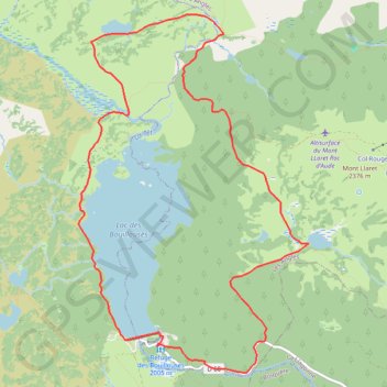 L'Etang d'Esparver et le Lac d'Aude autour du Lac des Bouillouses GPS track, route, trail