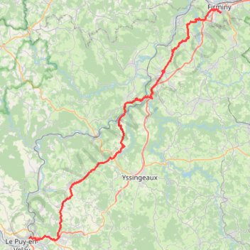 Raid nocturne Le Puy Firminy 2022 GPS track, route, trail