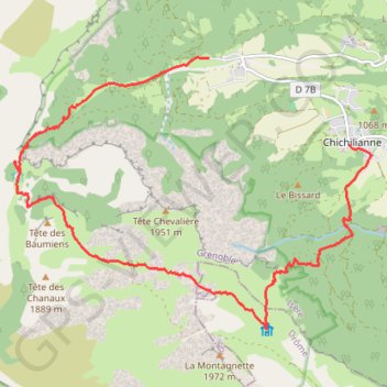 Chichilianne (38) GPS track, route, trail
