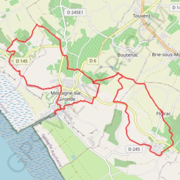 Olerando Mortagne-sur-Gironde GPS track, route, trail