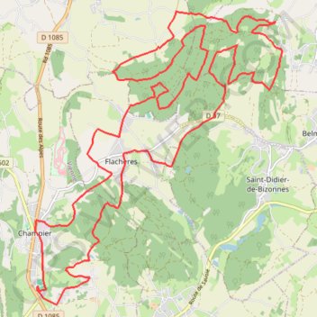 Rando Champier GPS track, route, trail