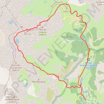 Ski de Rando - Sommet des Garrets GPS track, route, trail