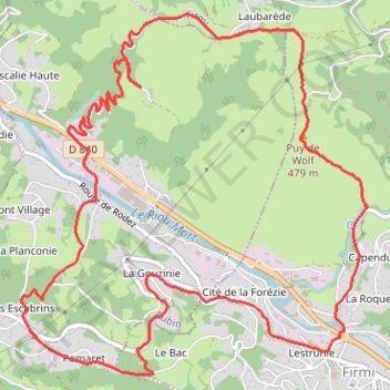 Aveyron - Une Petite au Puy de Wolf GPS track, route, trail