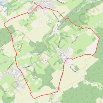 Km - 6941 BORLON (Durbuy) - Province du Luxembourg - Belgique GPS track, route, trail