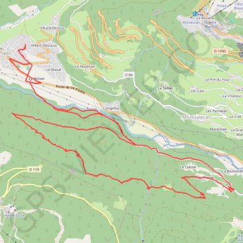 Seez - Les Têtes GPS track, route, trail
