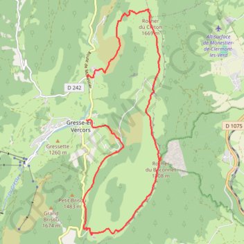 Gresse-Serpaton-Baconnet-Allimas GPS track, route, trail