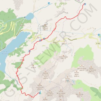 Traversée des Alpes - Étape 11 GPS track, route, trail