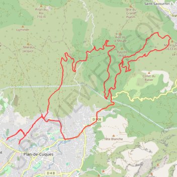 Étoile : Mont Julien, vallon Figuière GPS track, route, trail