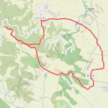 Laurac-Montalivet GPS track, route, trail
