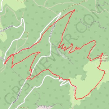 Montagne de la Foge GPS track, route, trail