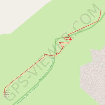 Cime du Belletz vers le Caïre Archas GPS track, route, trail