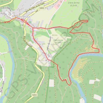 Rochehaut: Balade du Vertige (Balade des Echelles) GPS track, route, trail