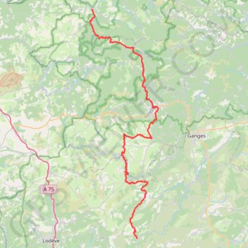 De Meyrueis à St Guilhem le Désert GPS track, route, trail