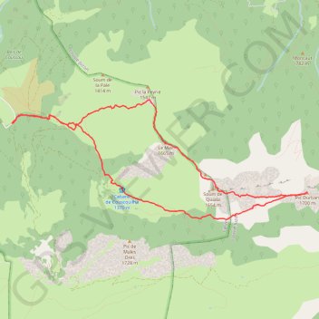 Pic de Durban GPS track, route, trail