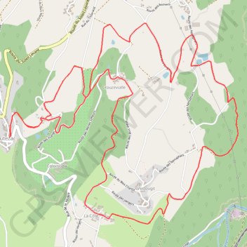 Les coteaux de Vertougit - Voutezac GPS track, route, trail