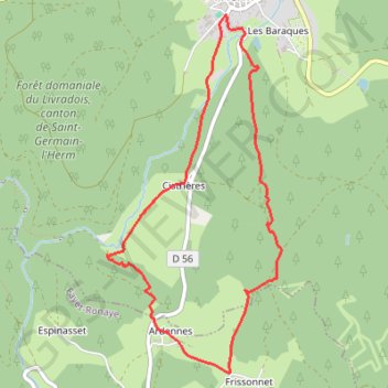 Ardennes et Cistrières - Saint-Germain-l'Herm GPS track, route, trail