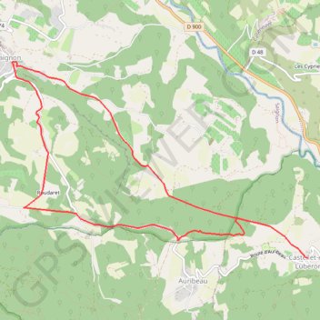 Castellet - Saignon - Auribeau - Castellet GPS track, route, trail