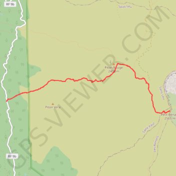 Le Petit Bénare par Piton Rouge - La Réunion GPS track, route, trail