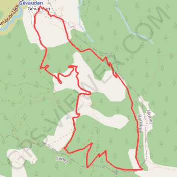 La randonnee de Gevaudan GPS track, route, trail