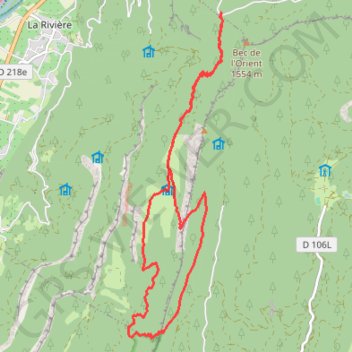 Pas de Pierre Taillée GPS track, route, trail
