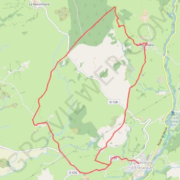 Sancy - Montagne du Var - Secteur Égliseneuve-d'Entraigues GPS track, route, trail