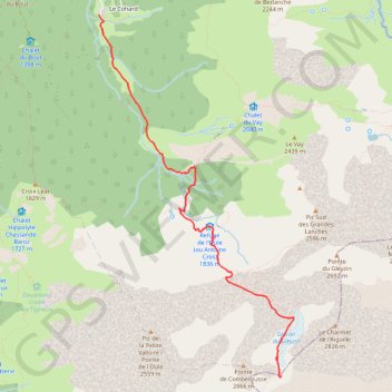 Col de Comberousse GPS track, route, trail
