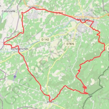Tour de l'Enclave - Valréas GPS track, route, trail