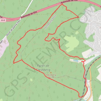 XXXX Papiermhule Hombourgerwald GPS track, route, trail