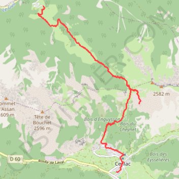 Bramousse - Ceillac (Tour du Queyras) GPS track, route, trail