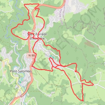 Pauline Saint Férréol GPS track, route, trail