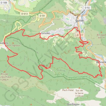 Trail du Piemont Pyrénéen GPS track, route, trail