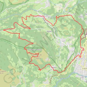 Mont de Gez Variante GPS track, route, trail