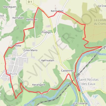 Circuit de Castennec GPS track, route, trail