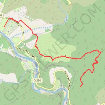 Vallon Pont d'Arc GPS track, route, trail