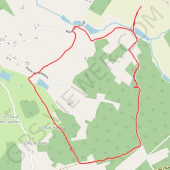 La boucle du Puy de Lanouaille GPS track, route, trail