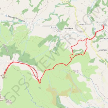 Mont Baïgura GPS track, route, trail